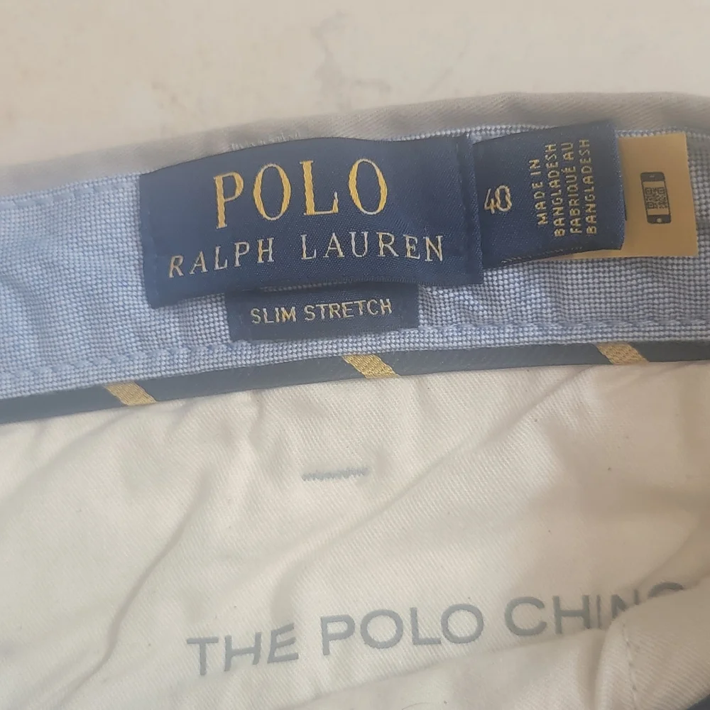 Polo Ralph Lauren Chino Slim Stretch Mens Classic Shorts Size 40‎